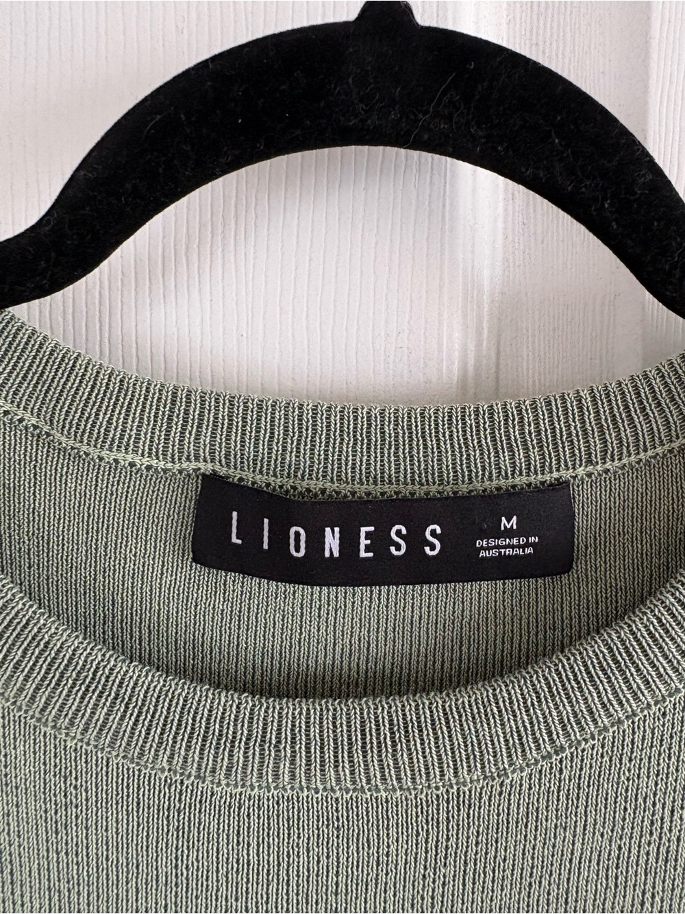 Lioness Military Minds Mini Dress Sage Green bodycon long sleeve M Love Island - Picture 3 of 9